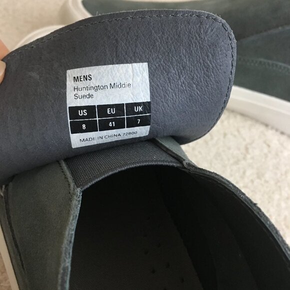 Men's SeaVees Huntington Middie Suede Slip On Casual High Top Sneakers sz 8 - Picture 10 of 11